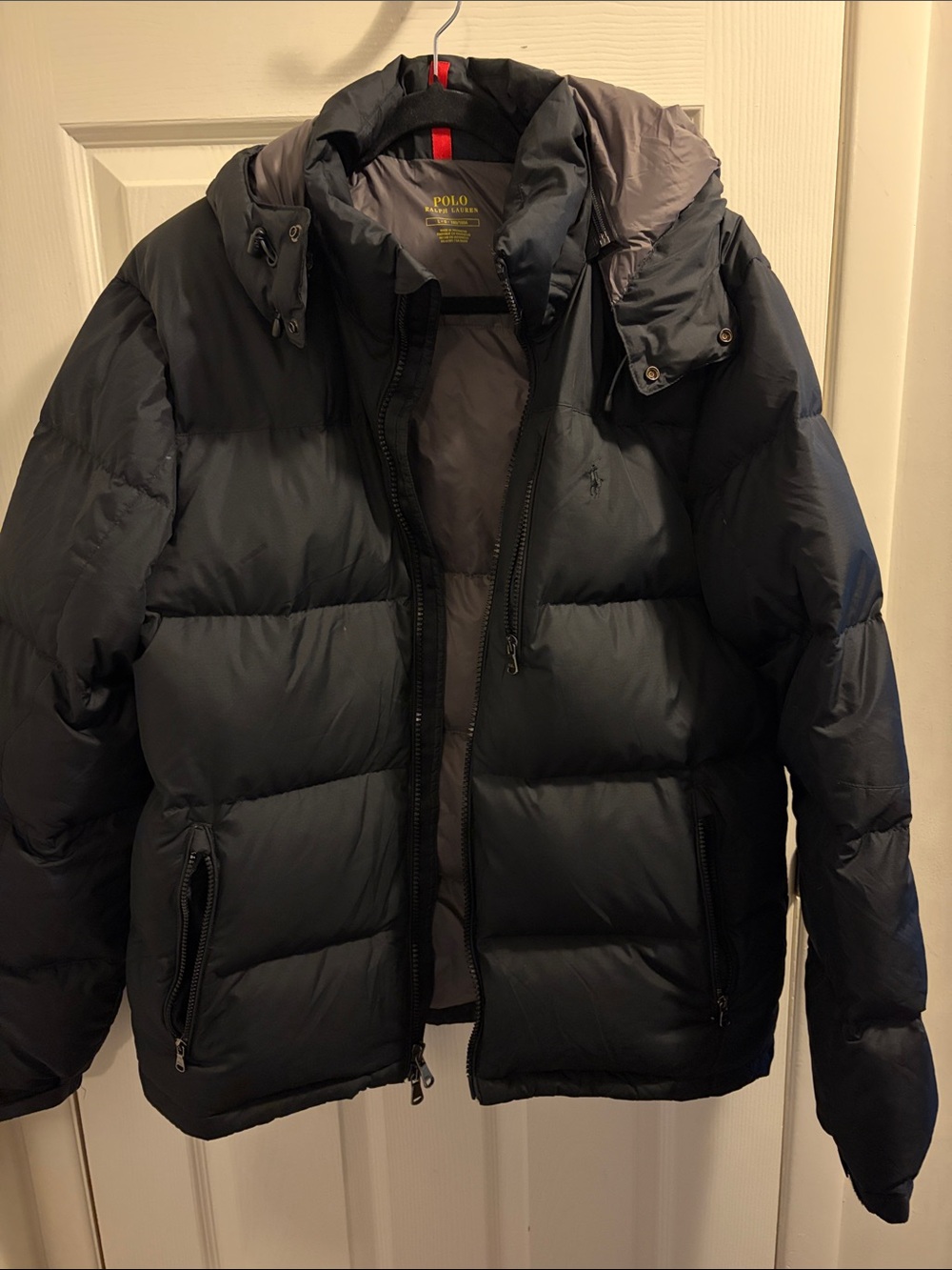 Polo by Ralph Lauren Black Quilted Down Puffer Coat